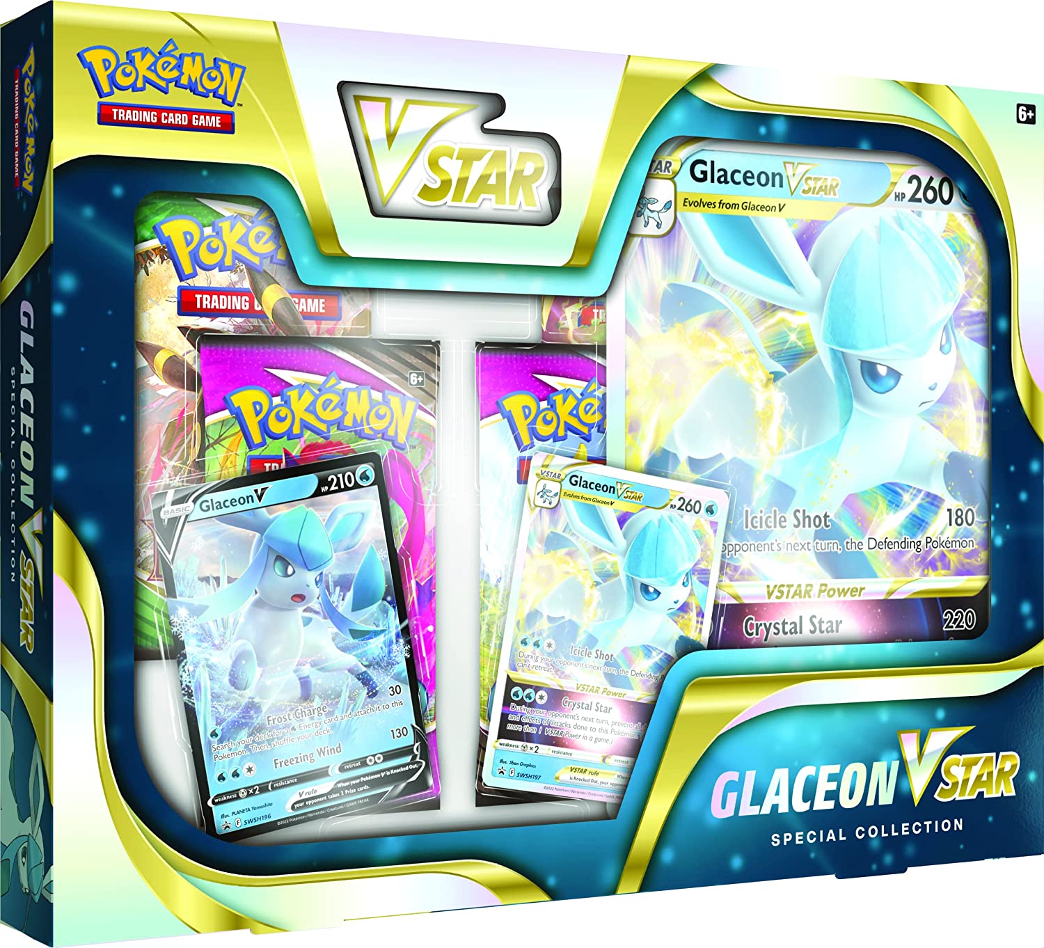 pokemon cards leafeon vstar special collection box Pokémon TCG: Leafeon VSTAR / Glaceon VSTAR Special Collection Box (ENG