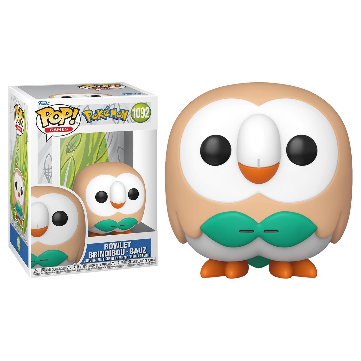 Funko POP! Games #1092: Pokemon - Rowlet