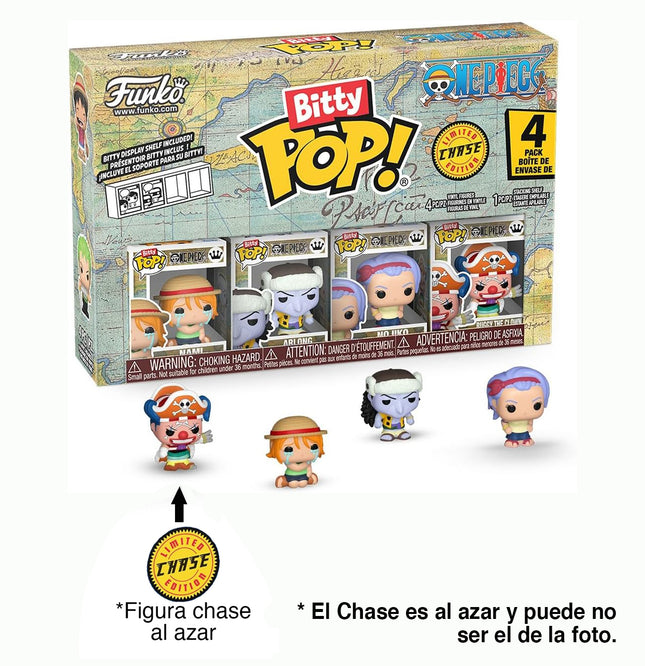 Funko Bitty Pop! One Piece 4PK - Nami, Arlong, Nojiko, and A Random Chase Figure