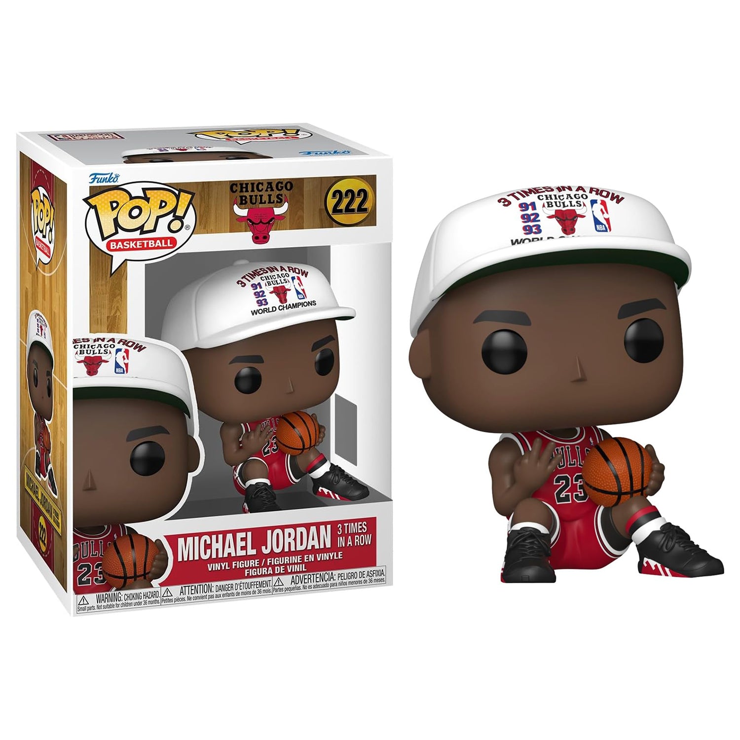 Funko POP! Basketball #222: Chicago Bulls - Michael Jordan "3 Times in a Row"