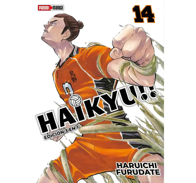 HAIKYU!! Vol. 14 (PANINI) Paperback (SPANISH EDITION) 3 in 1 Ver.