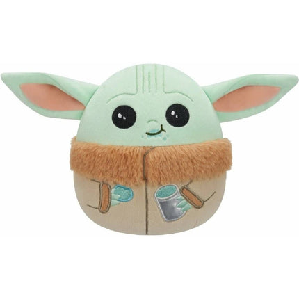 Squishmallows Star Wars The Mandalorian Grogu Eating Plush
