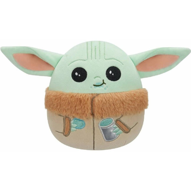 Squishmallows Star Wars The Mandalorian Grogu Eating Plush