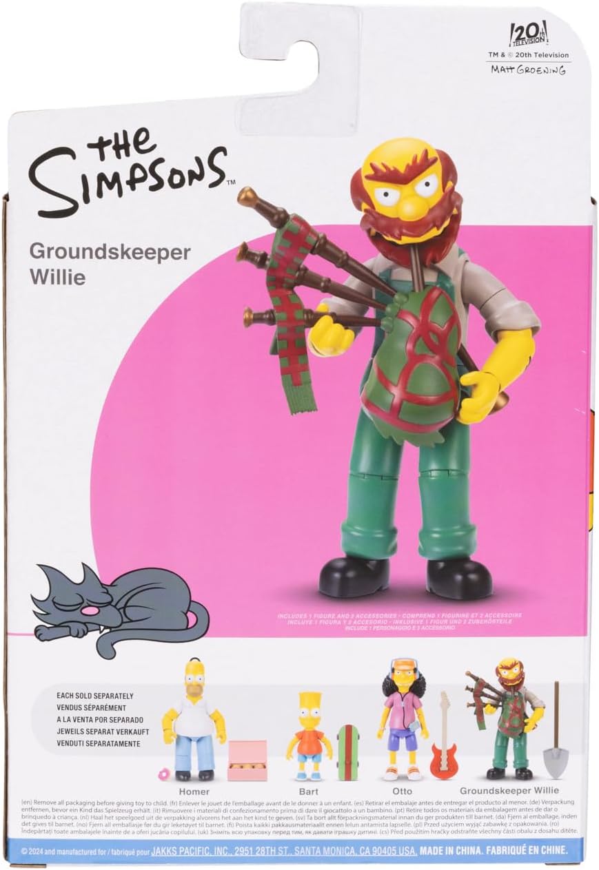 The Simpsons 5" Groundskeeper Willie Collectible Action Figure