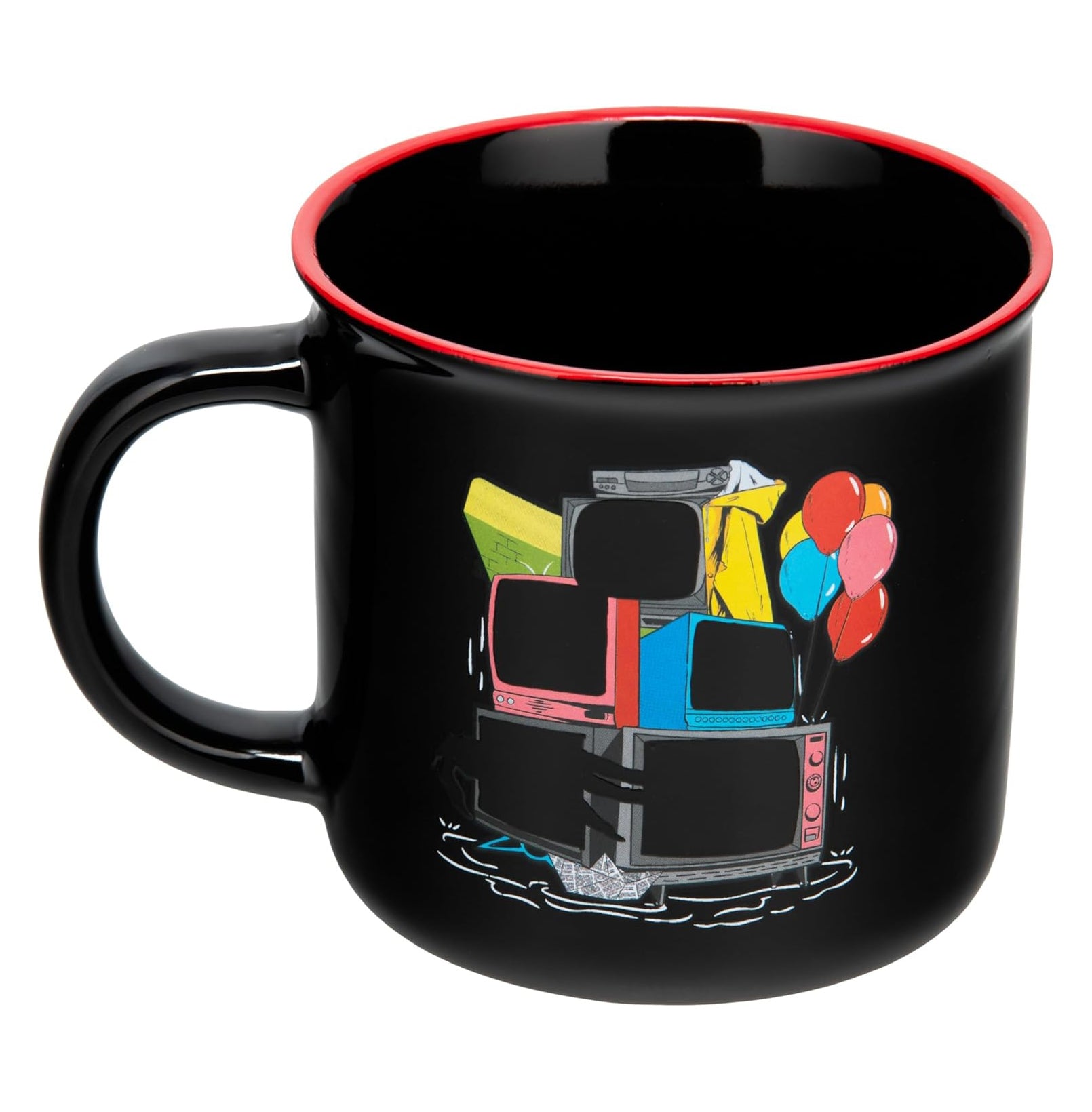 Paladone Pennywise TV Screen Heat Change Mug, 350ml Officially Licensed IT the Movie Ceramic Coffee Cup