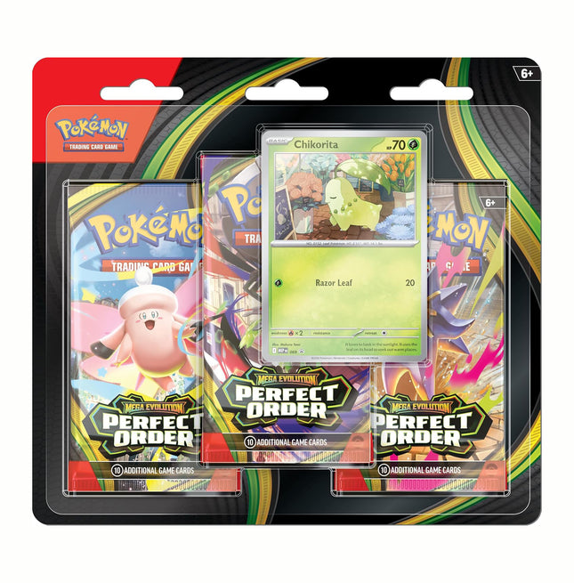 Pokemon TCG: Mega Evolutions - Perfect Order 3 Pack Blister (ENGLISH EDITION)