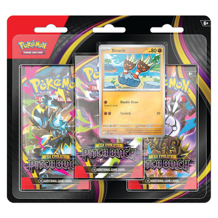 Pokémon TCG: Mega Evolution, Pitch Black 3 Booster Pack Blister (ENGLISH EDITION)