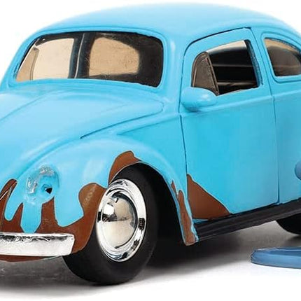 Jada Toys Disney Lilo and Stitch 1:32 Volkswagen Beetle Die-cast Car w/ 1.65" Stitch Figure
