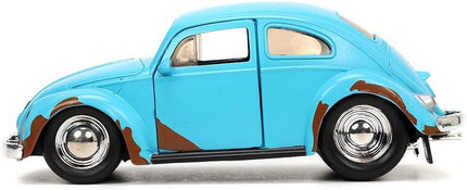 Jada Toys Disney Lilo and Stitch 1:32 Volkswagen Beetle Die-cast Car w/ 1.65" Stitch Figure