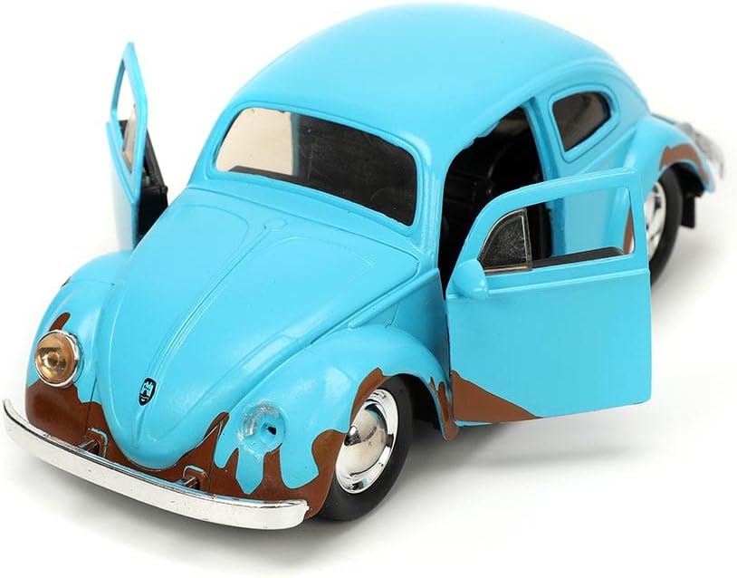 Jada Toys Disney Lilo and Stitch 1:32 Volkswagen Beetle Die-cast Car w/ 1.65" Stitch Figure