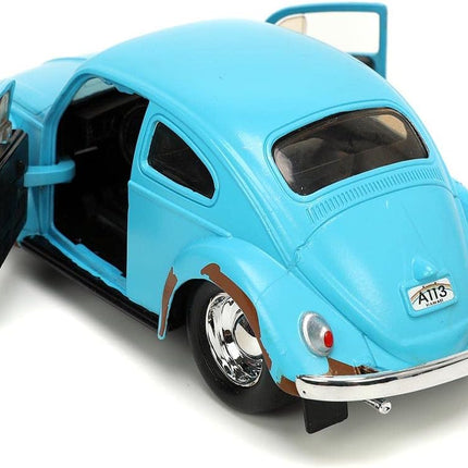 Jada Toys Disney Lilo and Stitch 1:32 Volkswagen Beetle Die-cast Car w/ 1.65" Stitch Figure