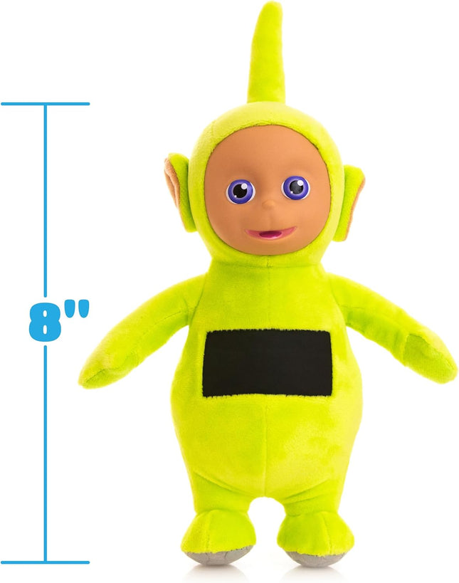 Teletubbies Dipsy Soft Plush 8-inch Toy with Interactive Color Changing Belly Patch