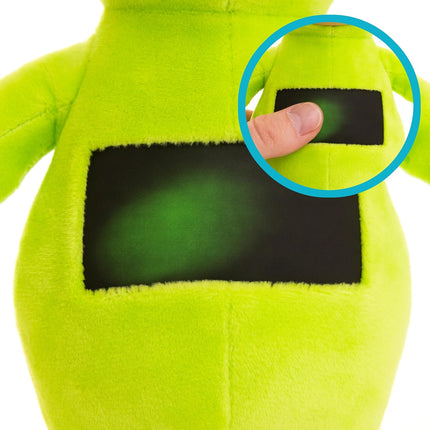 Teletubbies Dipsy Soft Plush 8-inch Toy with Interactive Color Changing Belly Patch