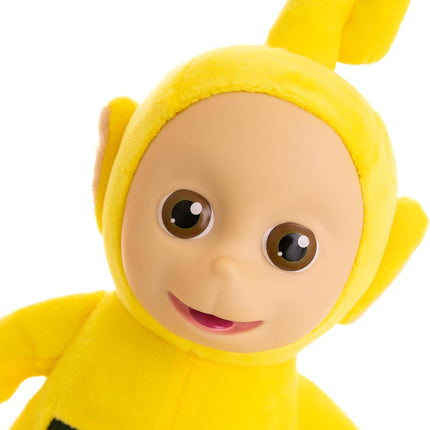 Teletubbies Laa-Laa Soft Plush 8-inch Toy with Interactive Color Changing Belly Patch
