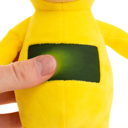 Teletubbies Laa-Laa Soft Plush 8-inch Toy with Interactive Color Changing Belly Patch