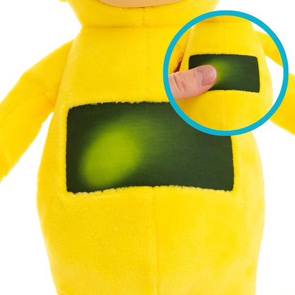 Teletubbies Laa-Laa Soft Plush 8-inch Toy with Interactive Color Changing Belly Patch