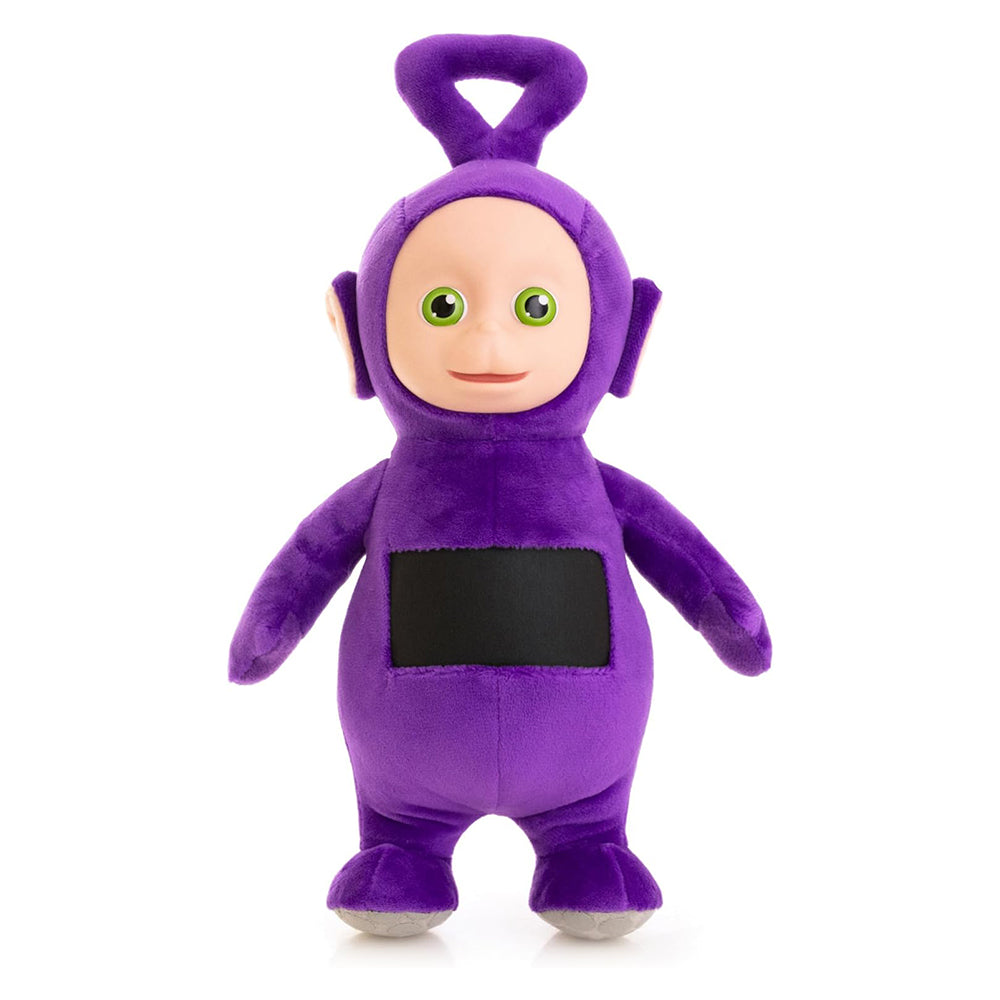 Teletubbies Tinky Winky Soft Plush 8-inch Toy with Interactive Color Changing Belly Patch