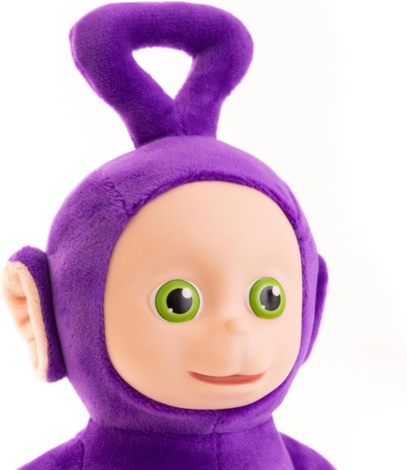 Teletubbies Tinky Winky Soft Plush 8-inch Toy with Interactive Color Changing Belly Patch