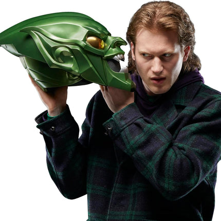 Marvel Legends Series Green Goblin Premium Roleplay Helmet, Spider-Man: No Way Home Adult Collectible Roleplay Gear