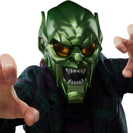 Marvel Legends Series Green Goblin Premium Roleplay Helmet, Spider-Man: No Way Home Adult Collectible Roleplay Gear