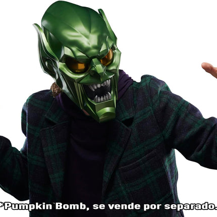 Marvel Legends Series Green Goblin Premium Roleplay Helmet, Spider-Man: No Way Home Adult Collectible Roleplay Gear