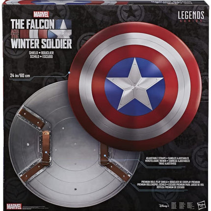 Marvel Legends Series Avengers Falcon And Winter Soldier Captain America Premium Role Play Shield -Adult Fan -Costume/Collectible