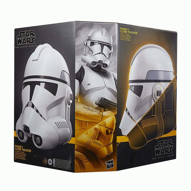 STAR WARS The Black Series Phase II Clone Trooper Premium Electronic Helmet, The Clone Wars Roleplay Collectible