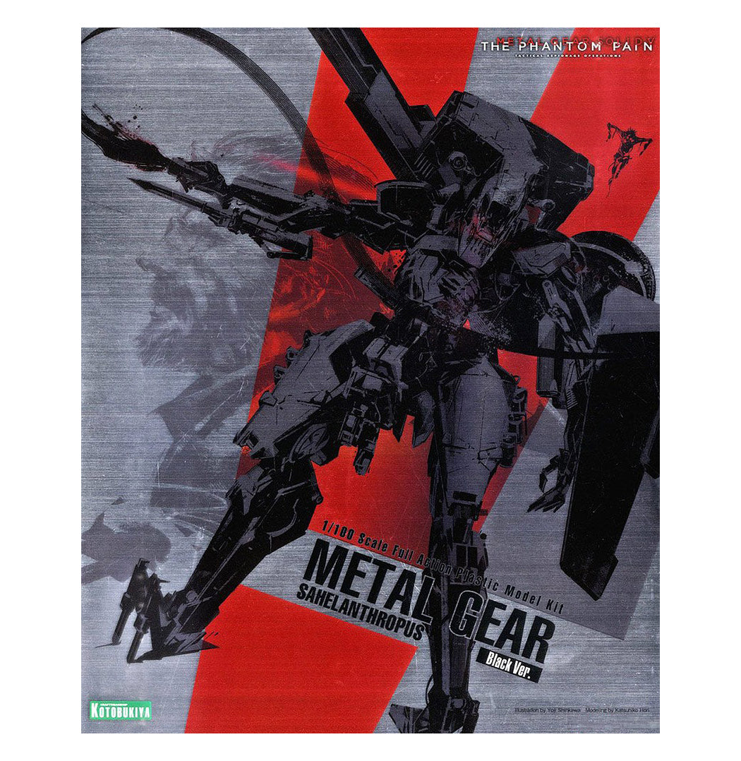 Kotobukiya - 1/100 Scale Metal Gear Solid Metal Gear Sahelanthropus Black Model Kit