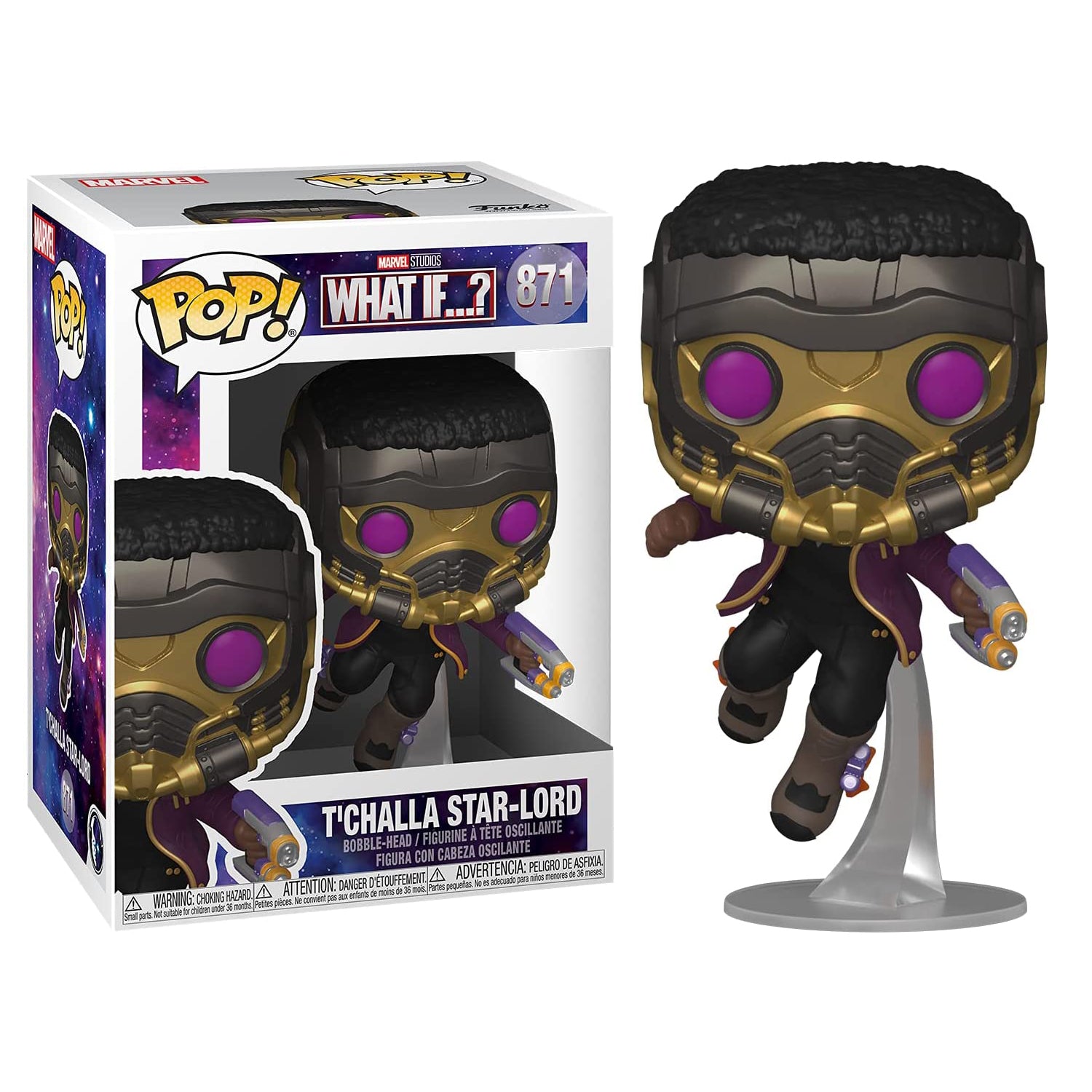Funko Pop! Marvel #871: What If...? - T'Challa as Star-Lord