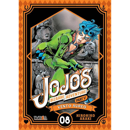 Jojo's Bizarre Adventure, Part V: Vento Aureo Vol. 08 (IVREA) Paperback (SPANISH EDITION)