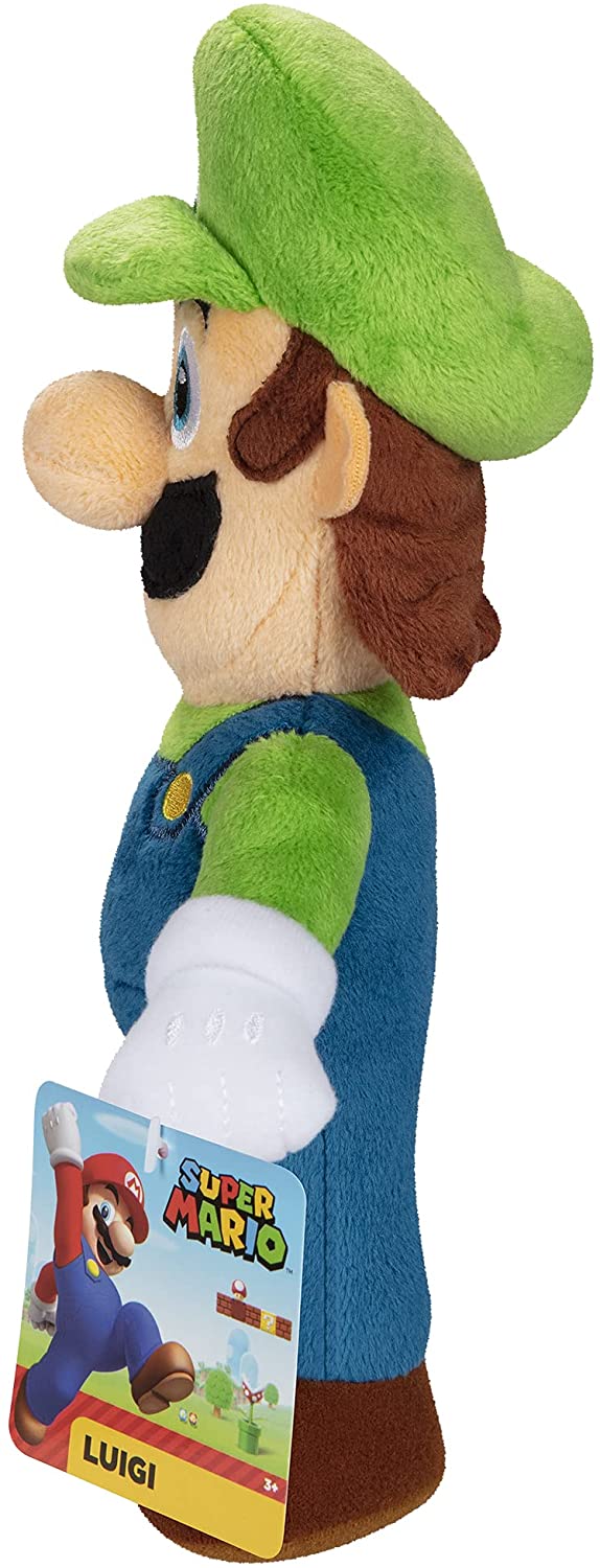 SUPER MARIO Plush Luigi Collectible 10" Plush