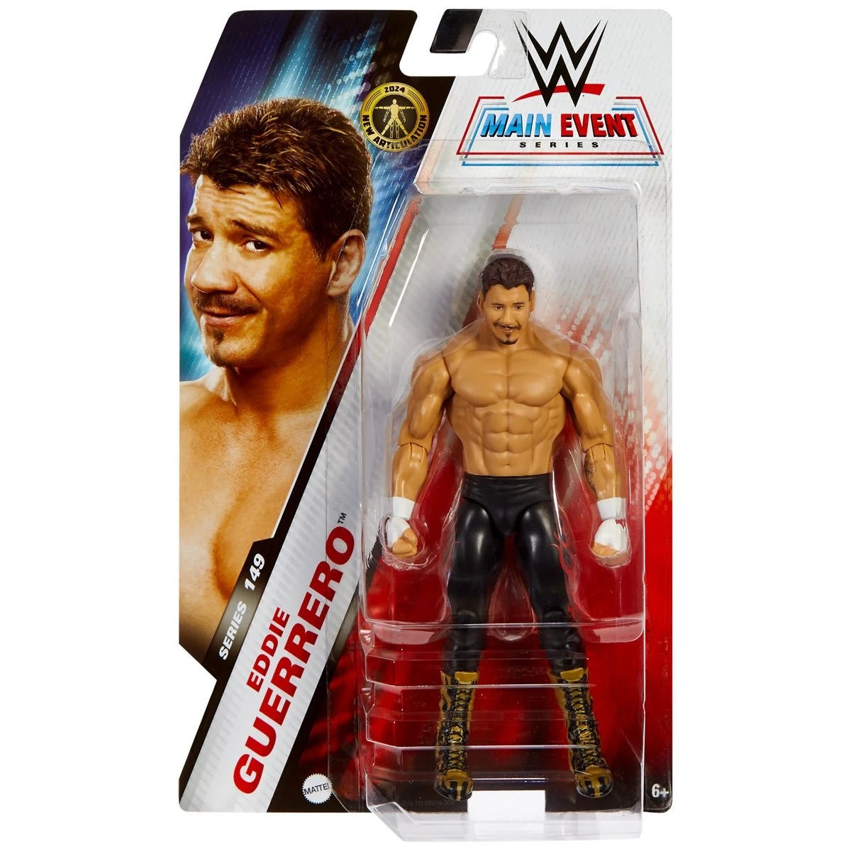 Mattel WWE Action Figure, 6-inch Collectible Eddie Guerrero with 10 Articulation Points