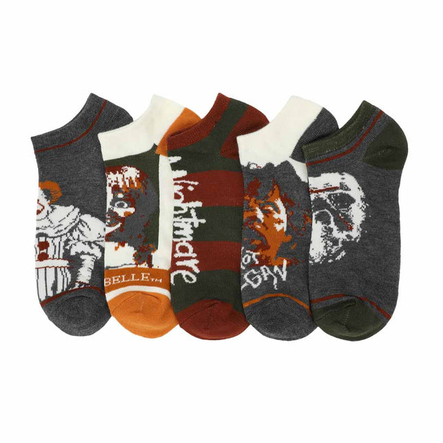 Classic Horror Mix & Match 5 Pair Ankle Socks