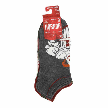 Classic Horror Mix & Match 5 Pair Ankle Socks