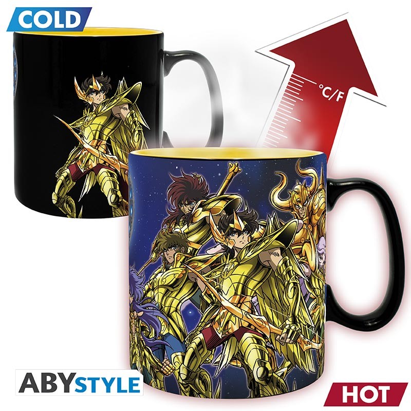Saint Seiya - Gold Saints Heat Chainging Mug 460ml