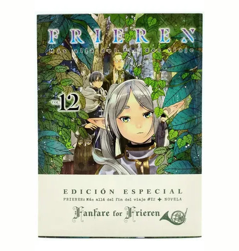 Frieren Más Allá del fin del Viaje Vol 12 + Fanfare for Frieren - (PANINI) "Spanish Edition" Paperback
