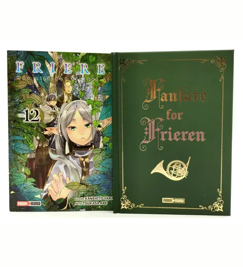 Frieren Más Allá del fin del Viaje Vol 12 + Fanfare for Frieren - (PANINI) "Spanish Edition" Paperback
