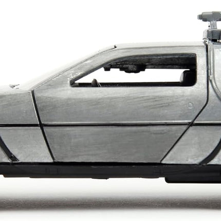 Back to The Future Part III 1:32 Time Machine Rail Wheels Die-Cast Car