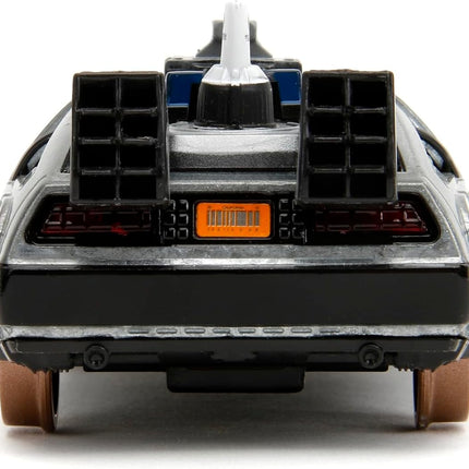 Back to The Future Part III 1:32 Time Machine Rail Wheels Die-Cast Car