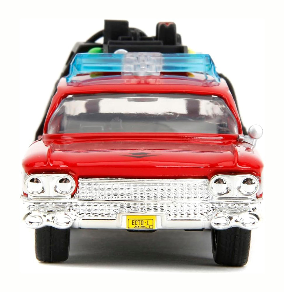 Jada Toys Hollywood Rides Transformers x Ghostbusters Ecto-1 G1 Mashup, 1:32 Scale Die-Cast Car