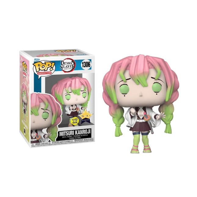 Funko POP Animation #1306: Demon Slayer - Mitsuri Kanroji, Fundom Exclusive Glow In The Dark