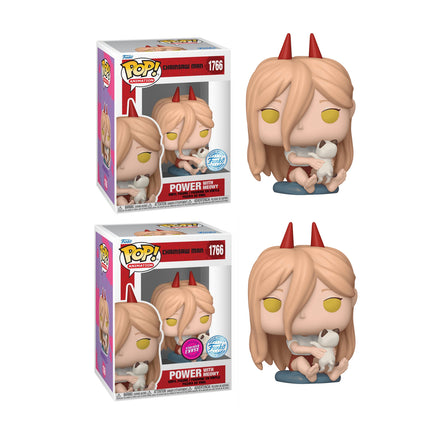 Funko Pop! Animation #1766: Chainsaw Man - Power with Meowy (Funko Special Edition)