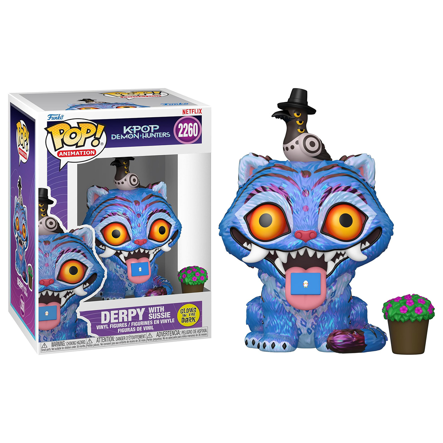 Funko POP! Animation #2260: K-POP Demon Hunters - Derpy with Sussie (GLOW IN THE DARK)