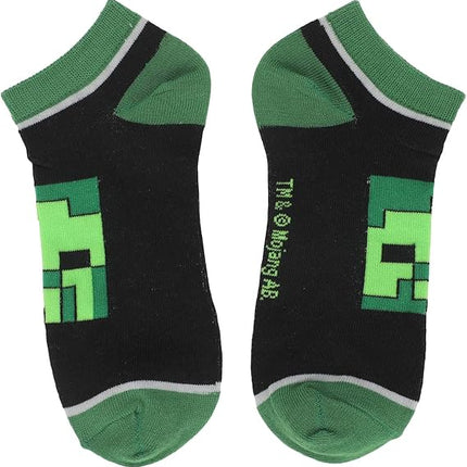 Bioworld Minecraft Character Heads 5-Pair Ankle Socks