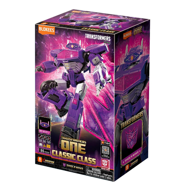 BLOKEES Transformers Classic Class 18 Transformers One Shockwave Model Kit