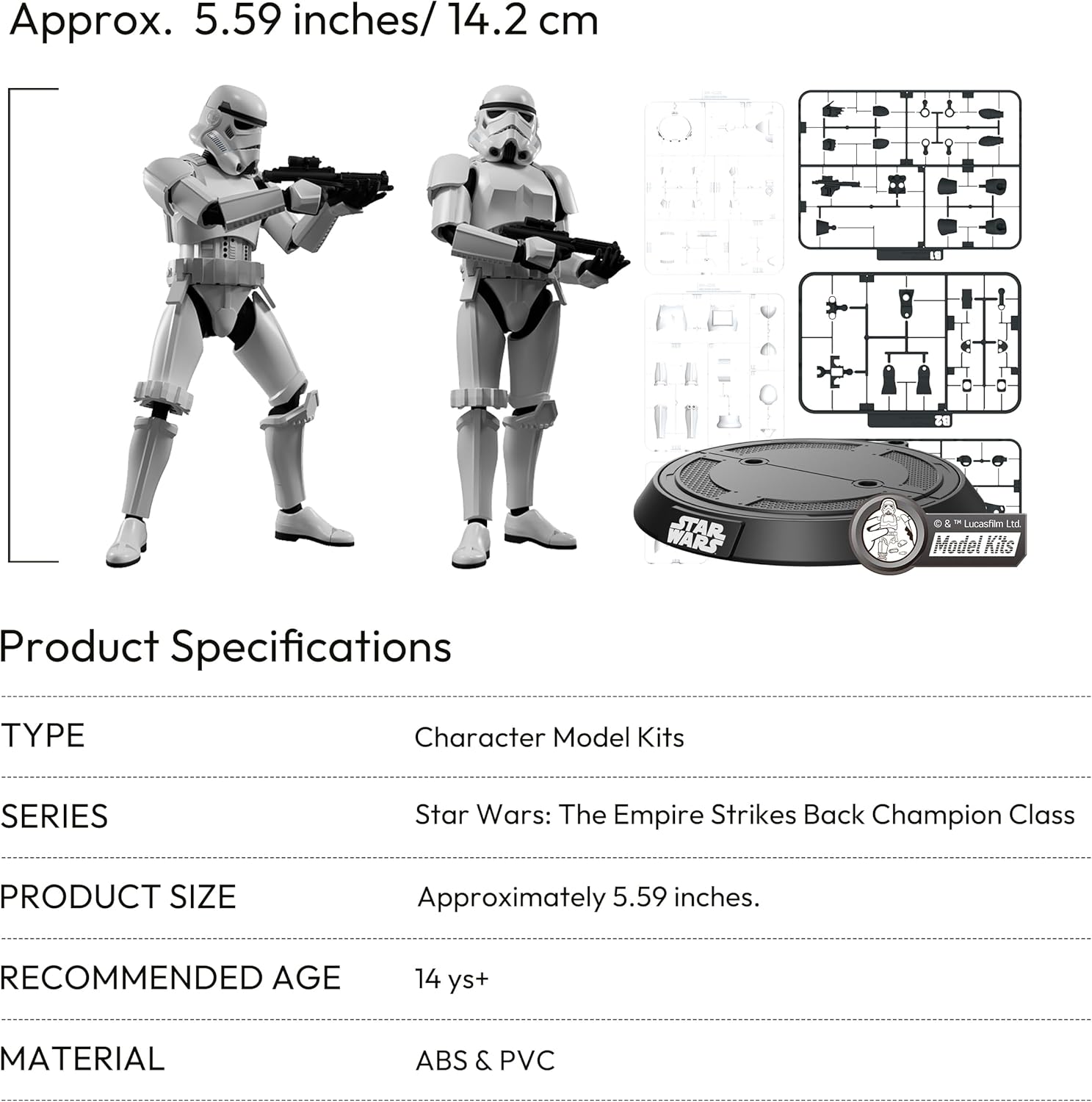 BLOKEES Figures - Star Wars The Empire Strike Back Champion Class - Imperial Stormtrooper Model Kit
