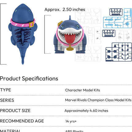 BLOKEES - Marvel Rivals, Jeff the Land Shark, Model Kit