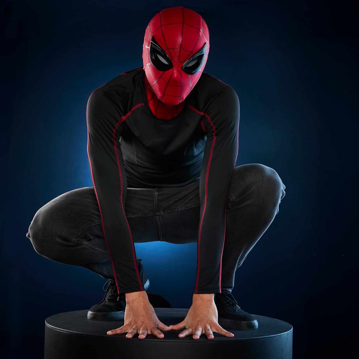 SPIDER-MAN Marvel Legends Series Homecoming Electronic Expressive Mask, Premium Interactive Roleplay Gear for Adults