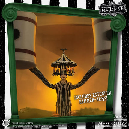 Mezco Toyz One:12 Collective Beetle Juice (1988) Beetle Juice Deluxe Edition 1/12 Scale Collectible Figure