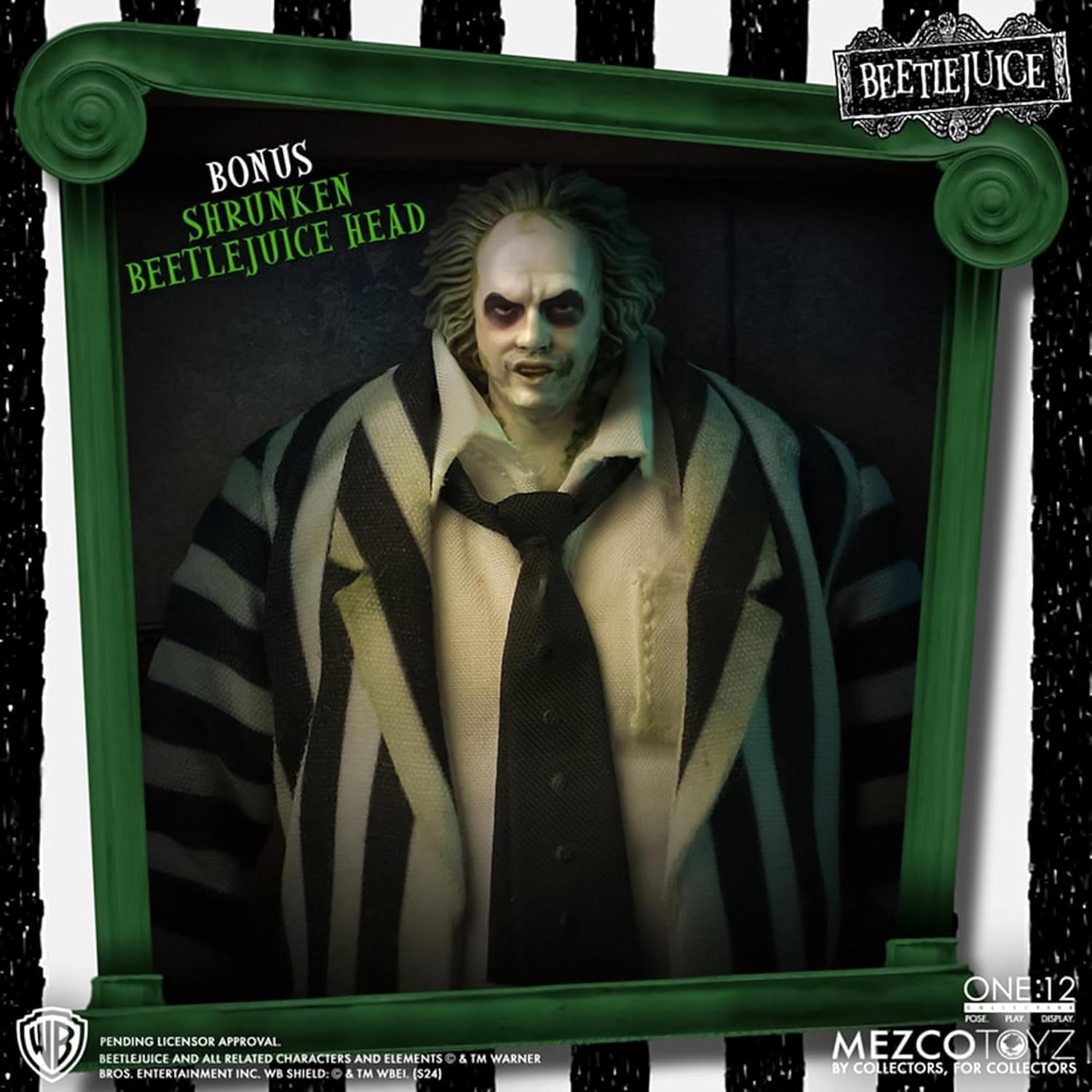 Mezco Toyz One:12 Collective Beetle Juice (1988) Beetle Juice Deluxe Edition 1/12 Scale Collectible Figure